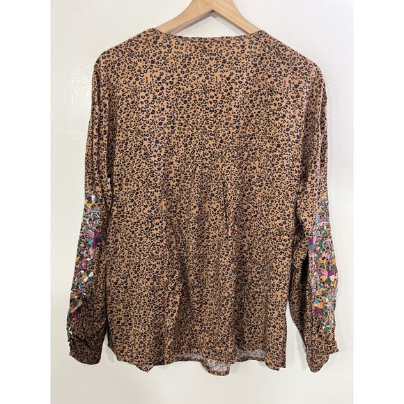 Boho Folk Earthy Maximalist Top S Indie Western Cottage Romance Eclectic Cowgirl - Picture 6 of 11